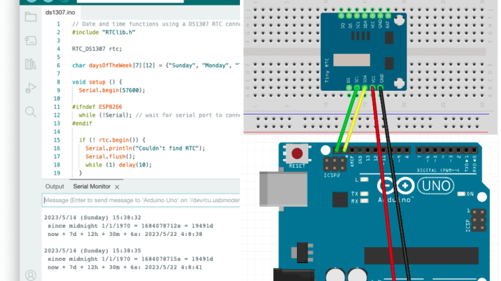 How to use a Real Time Clock (RTC) with Arduino
