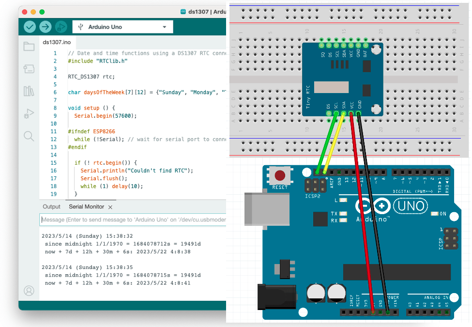 How To Use A Real Time Clock (RTC) With Arduino - The Machine Shop